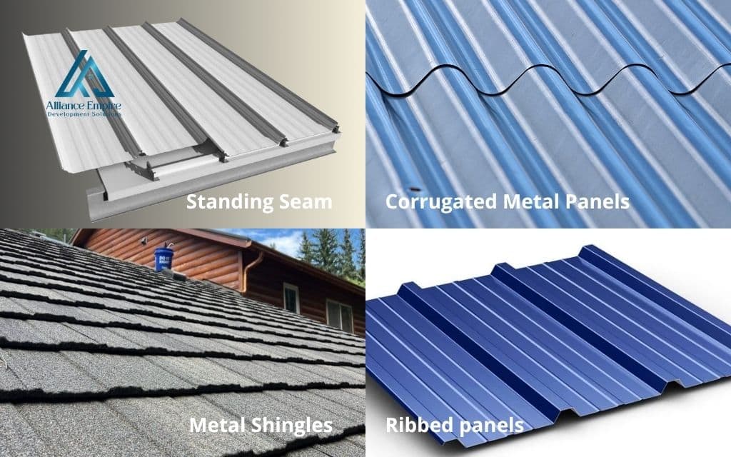 metal roof pros and cons: Metal roof styles