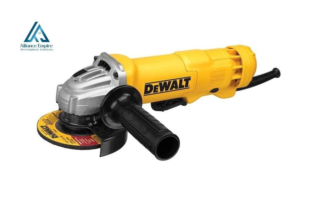Building construction equipment names: Angle grinder