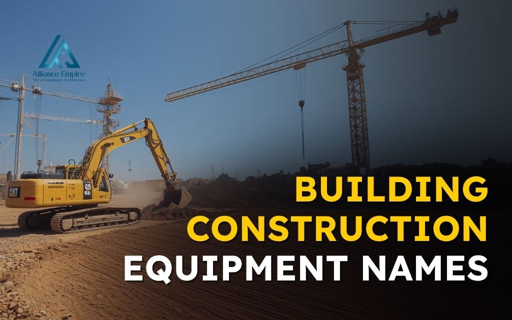 Building construction equipment names