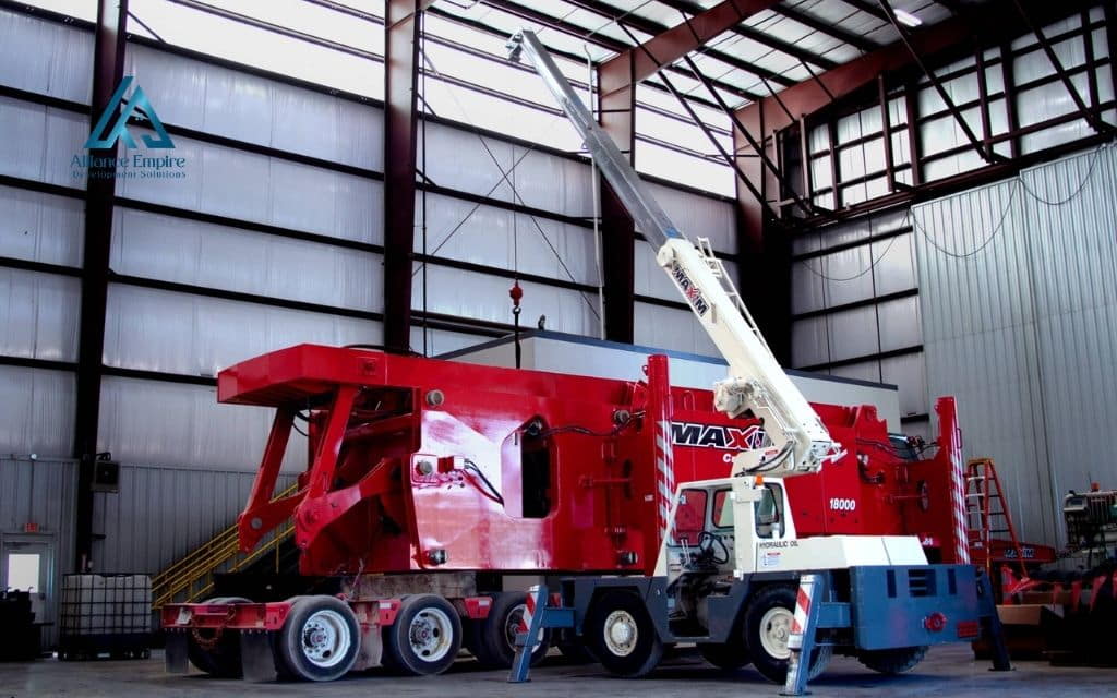 Building construction equipment names: Carry deck crane
