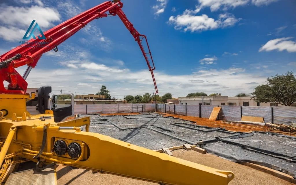 Building construction equipment names: Concrete pump