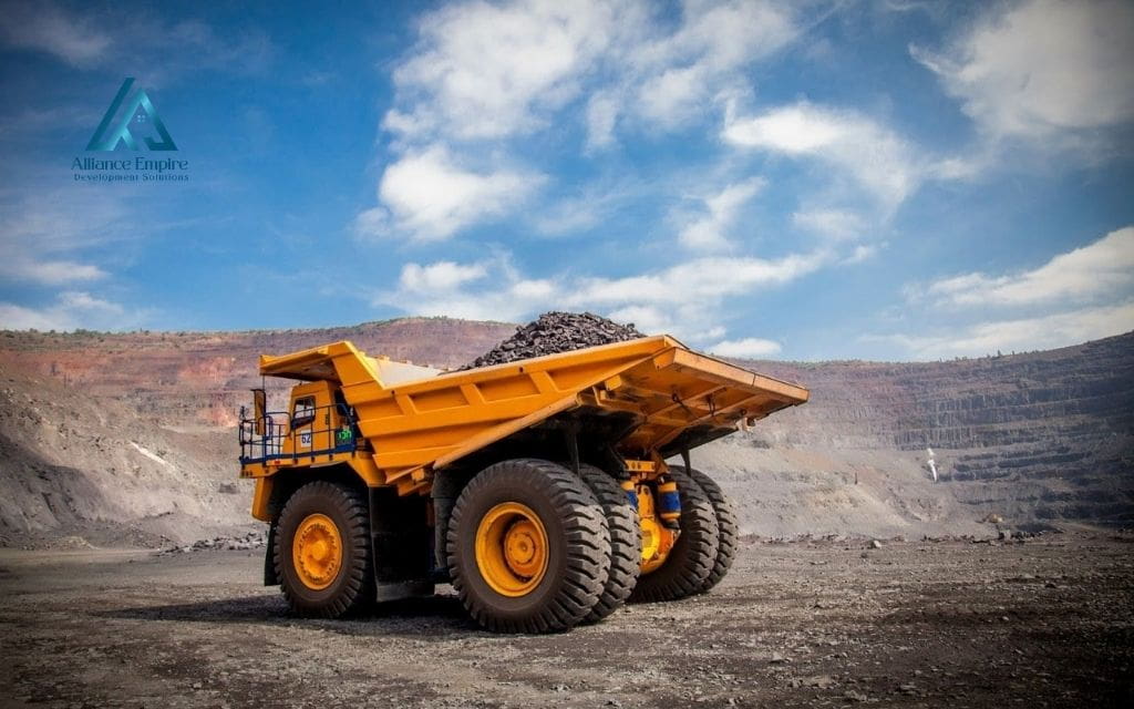 Building construction equipment names: Dump truck