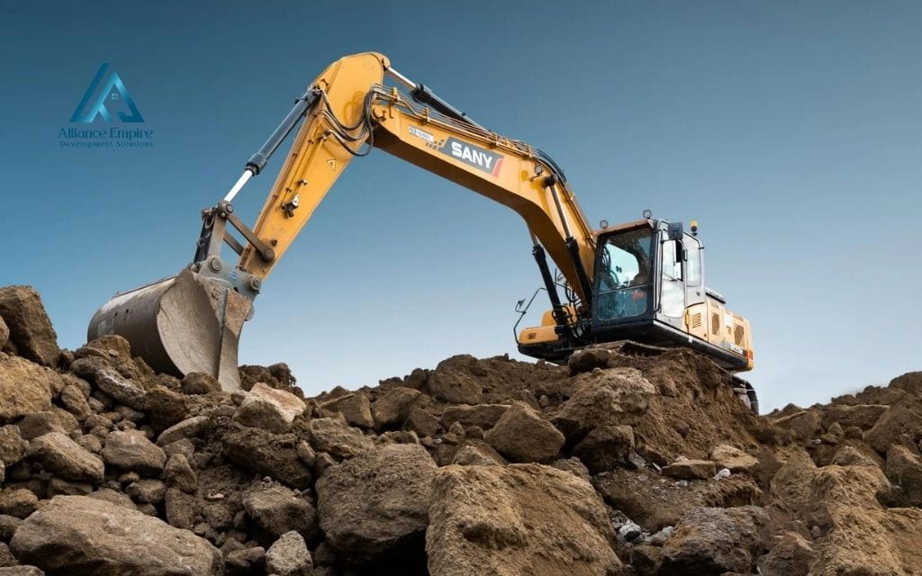 Building construction equipment names: Excavator