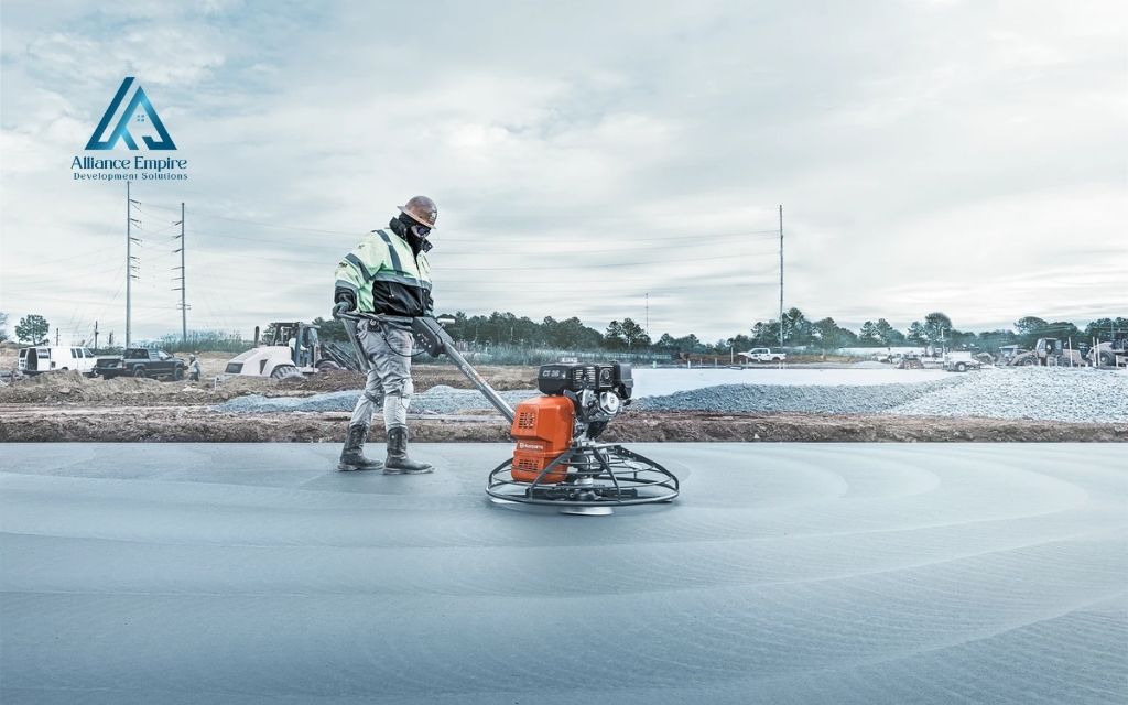 Building construction equipment names: Power trowel