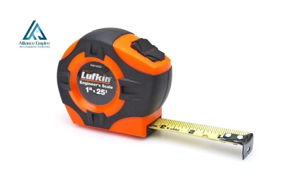 Building construction equipment names: Tape measure
