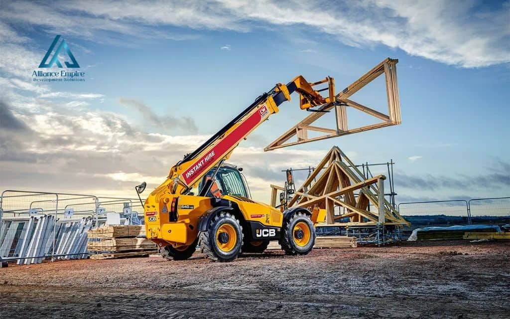 Building construction equipment names: Telehandler
