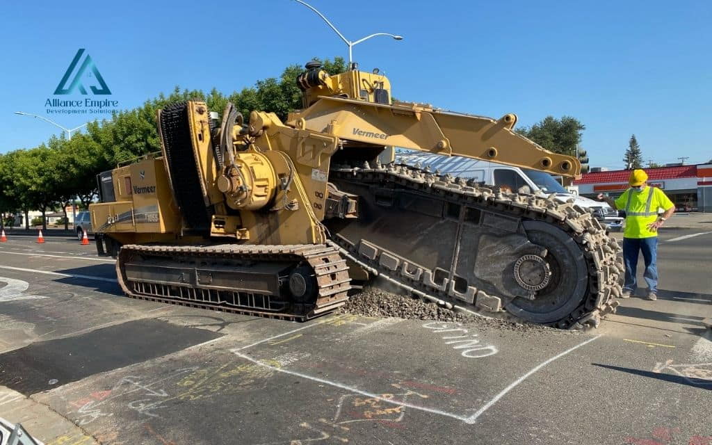 Building construction equipment names: Trencher