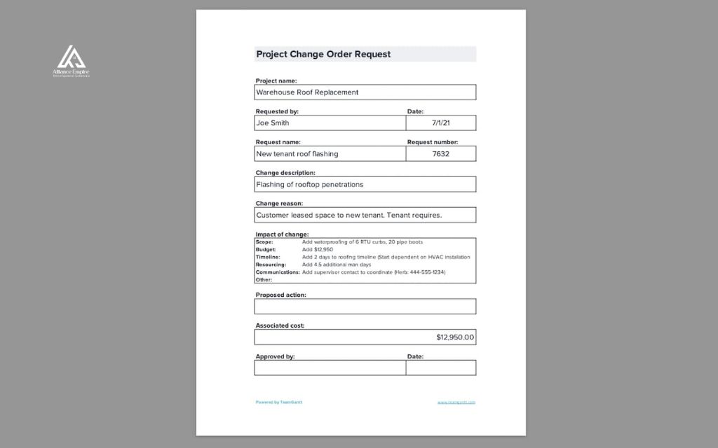 what is a change order: Types of change orders