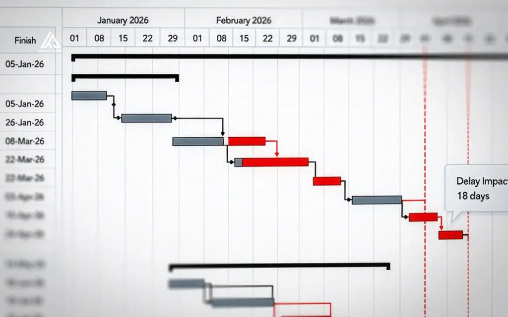 Core components of a CPM schedule