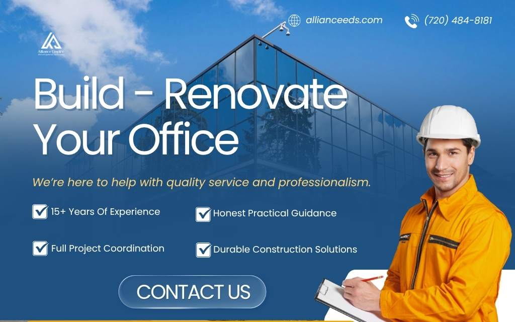Alliance EDS delivers office space construction with practical coordination and clear communication