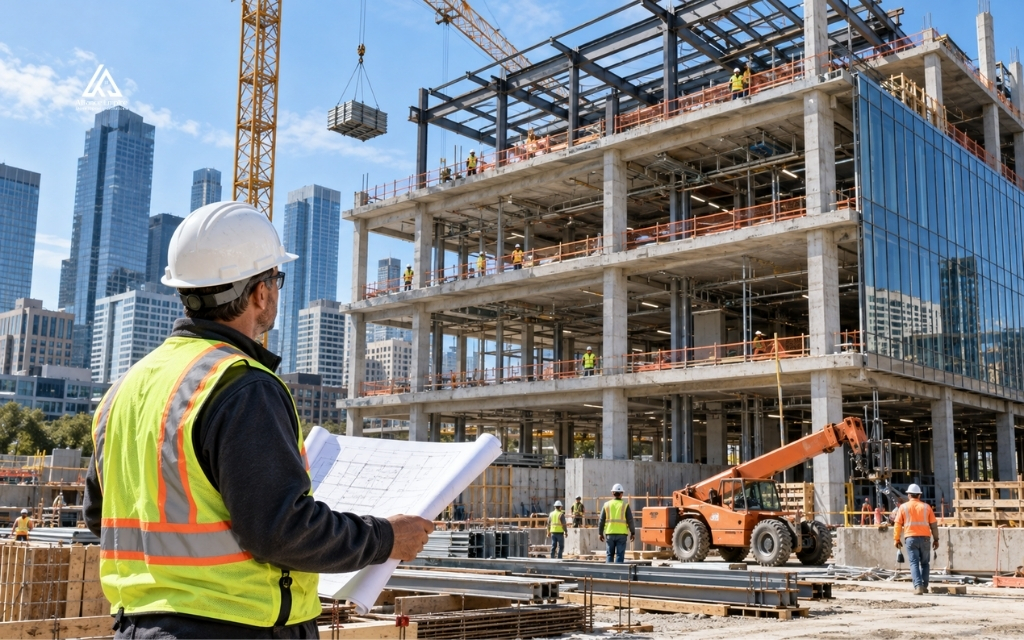 Building an office building