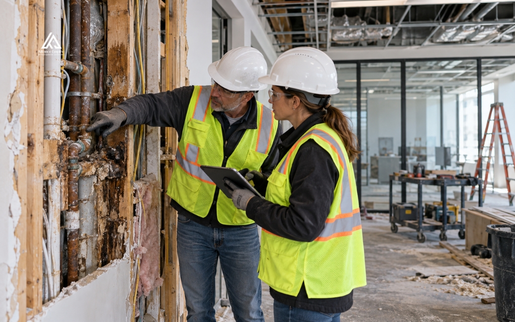 Office space renovation can reveal hidden conditions that change scope and cost