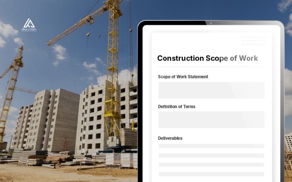 scope of work construction: What a construction scope of work should include